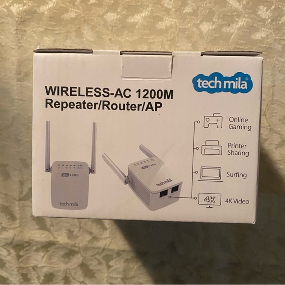 Tech Mila Wireless AC 1200M Repeater/Router/AP - Picture 2 of 4